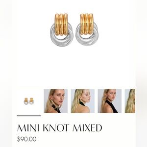 BRAND NEW Heaven Mayhem Silver and Gold Earrings